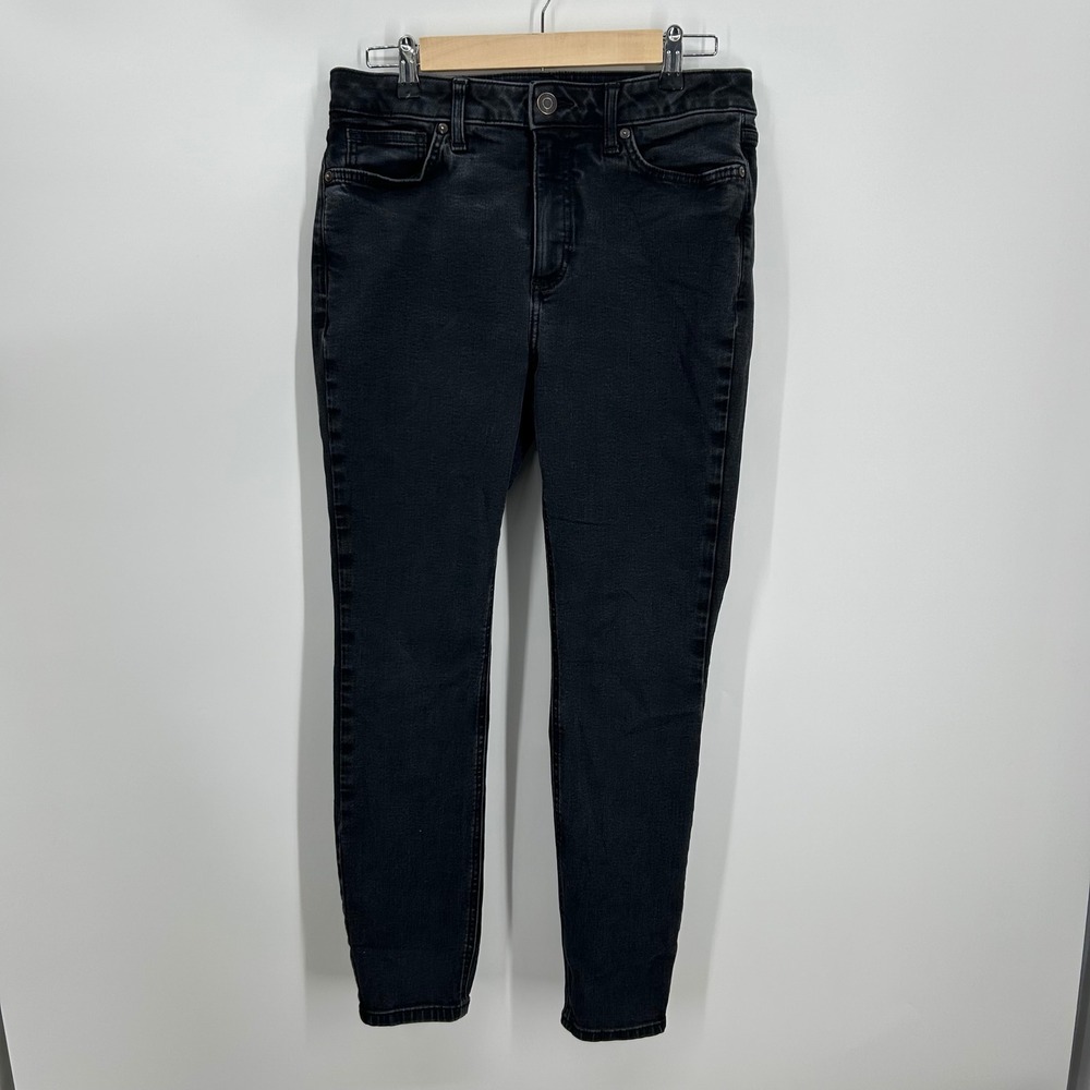 LC Lauren Conrad Womens High Rise Skinny Jeans Faded Black Size 10 Denim‎ Pants